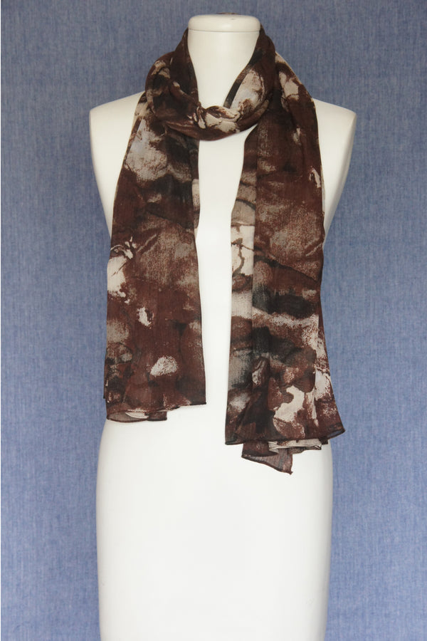 Digital Look Cloud Print Scarf (SE-1643)